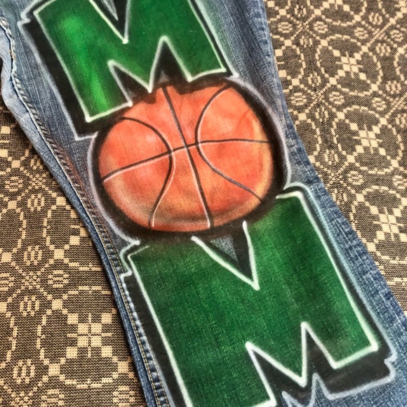 American Rag Jeans Graffiti Basketball Mom 24 R Plus Women’s - Picture 3 of 9